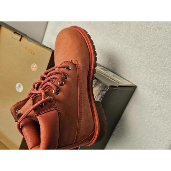 Timberland Classic Youths Size 2.5 6-Inch Premium Waterproof Boots - Rust Orange main image 6